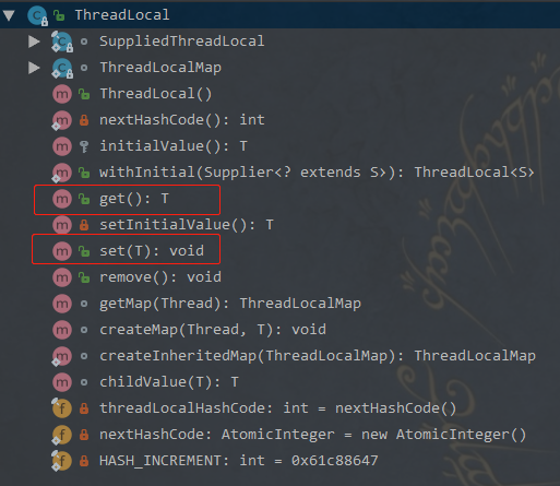 类`ThreadLocal`的结构